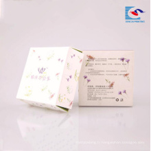 Boîte de papier d&#39;emballage de savon de boîte-cadeau de Kraft imprimée par coutume avec l&#39;impression d&#39;étiquette